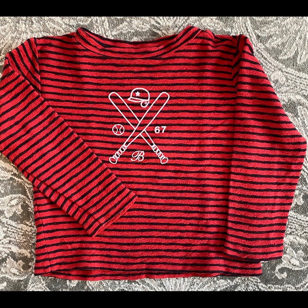 Sailor sweatshirt red and blue